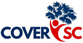 Cover SC logo. A person-like figure is seen holding palmetto leaves overhead.